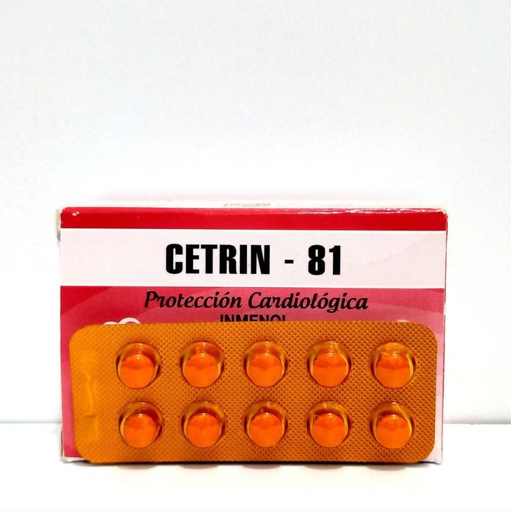 Cetrin 81 mg X 10 Tabletas - Farma Prime