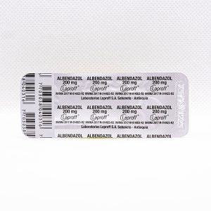 Albendazol 200 mg X 2 Tabletas Laboratorio Laproff