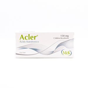 Acler (ácido Ibandronico) 150mg X 1 Tableta Laboratorio MCK