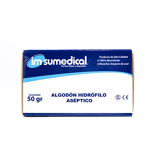 Algodón Hidrófilo Aséptico Imsumedical 50g