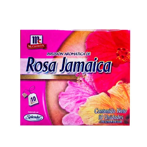 Infusión Aromática de Rosa de Jamaica X 10 Sobres McCormick | Farma Prime