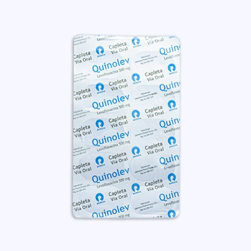 Quinolev (Levofloxacina) 500 mg X 10 Cápsulas Laboratorio Ekrem