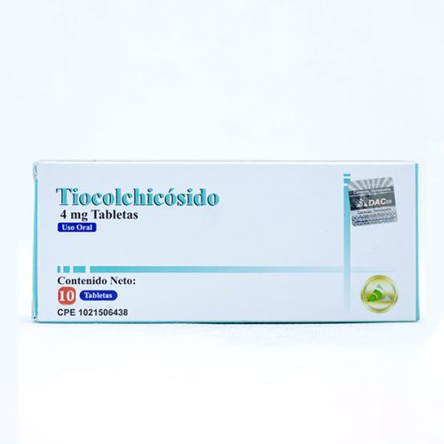 Tiocolchicosido 4 mg X 10 Tabletas Laboratorio Dac55