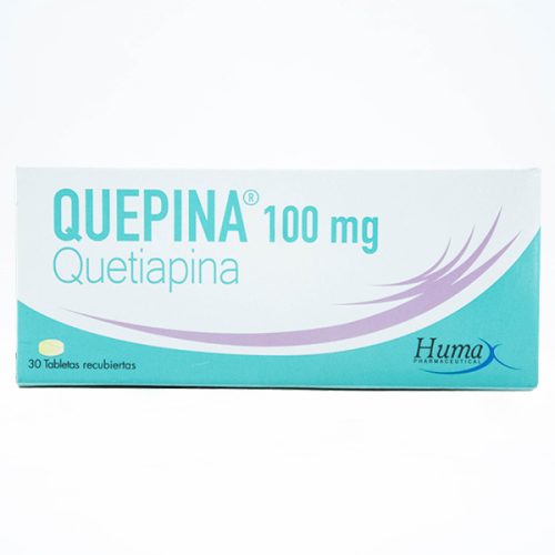 Quetiapina 100 mg X 30 Tabletas Laboratorio Humax