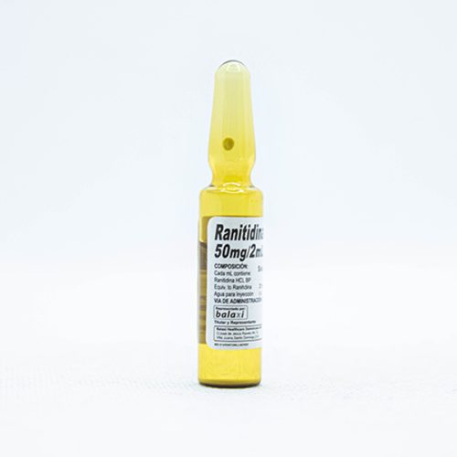 Ranitidina Ampolla 50 mg / 2 ml X Unidad Laboratorio Balaxi