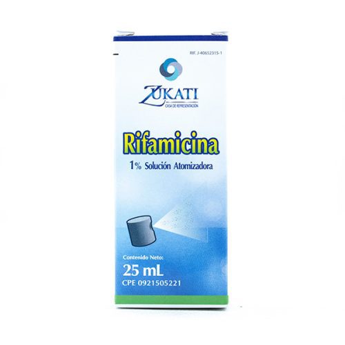 Rifamicina Solución 1% Atomizador X 25 ml Laboratorio Zukati