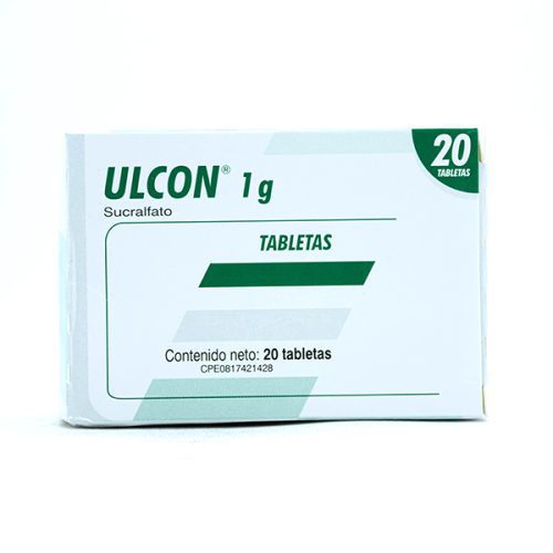 Ulcon 1g X 20 Tabletas Laboratorio Farma