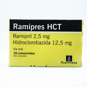 Ramipres Hct 2,5mg/12,5m X 30 Comprimidos Laboratorio Roemmers