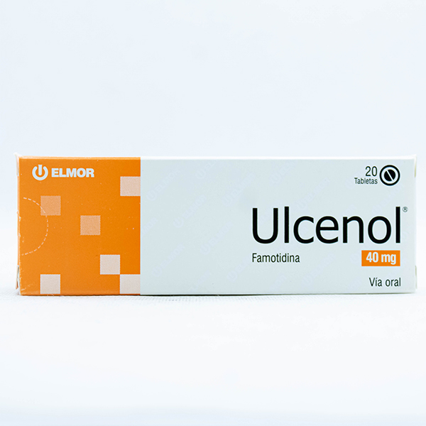 Ulcenol 40 mg X 20 Tabletas Laboratorio Elmor