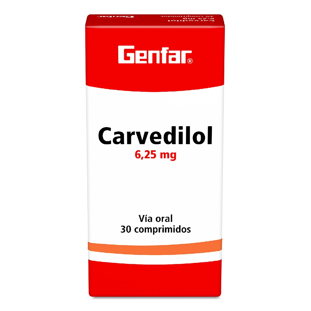 Carvedilol 6 25 Mg X 30 Tabletas Farma Prime